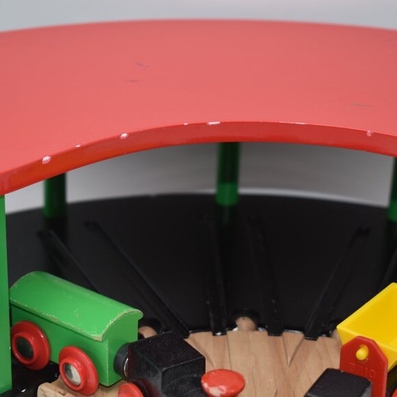 Vintage Brio Trains and Roundhouse Railway Train Shed Compatible Thomas/Melissa - Picture 5 of 13